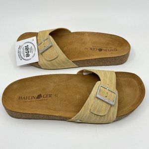 Haflinger Sandals 42 11 Bio Gina Tan Neutral Comfort Slide Shoes